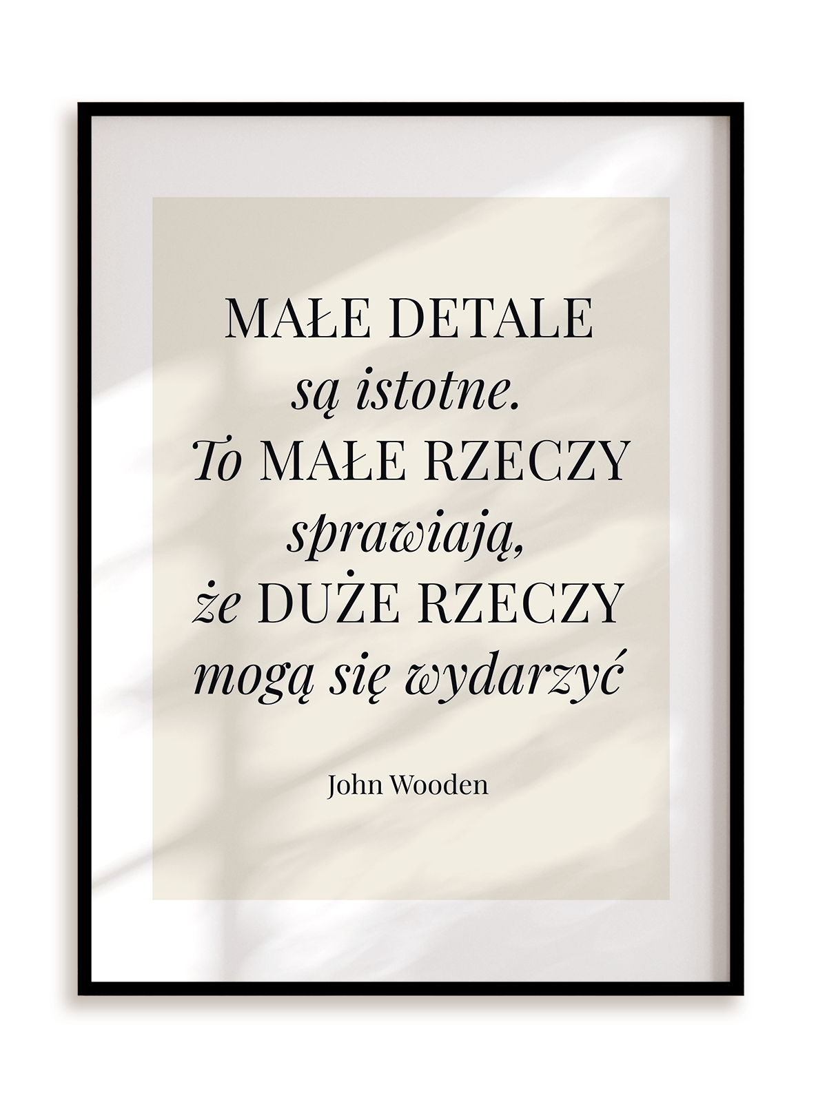 Plakat Małe detale w ramie aluminiowej