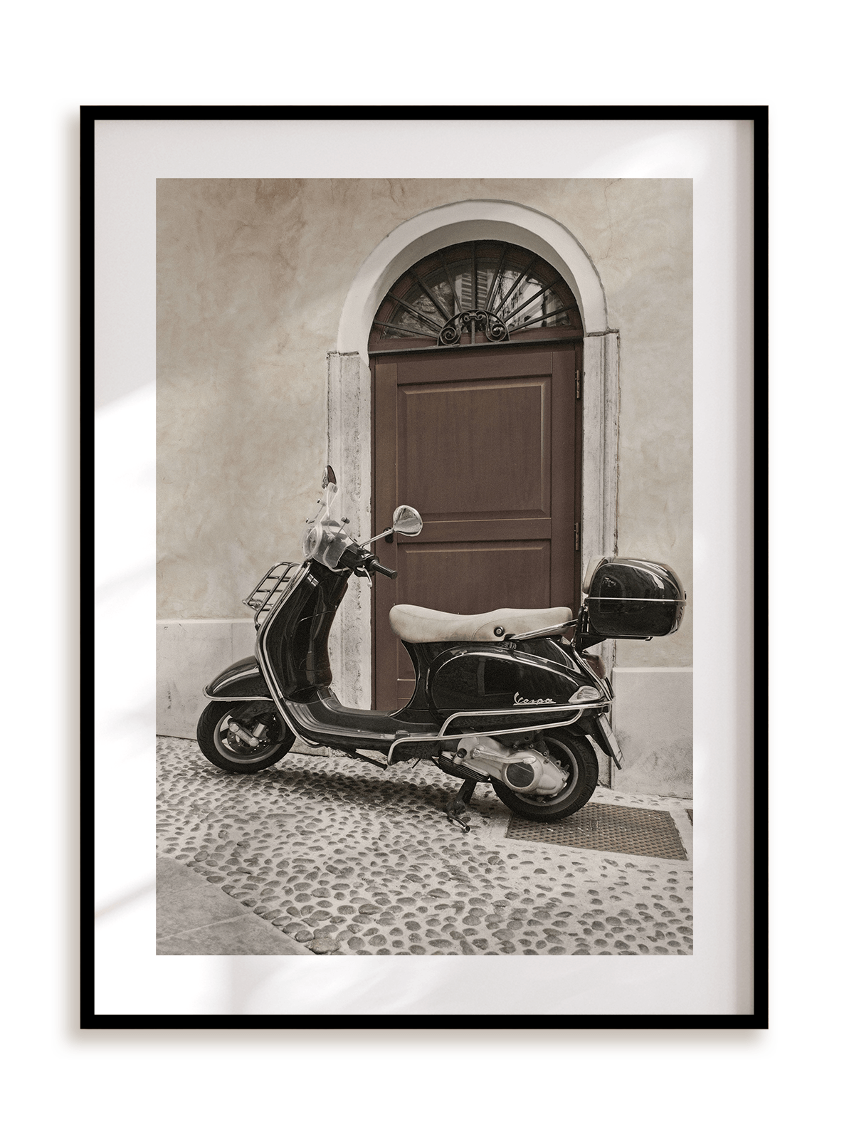 Plakat Vespa siesta w ramie aluminiowej