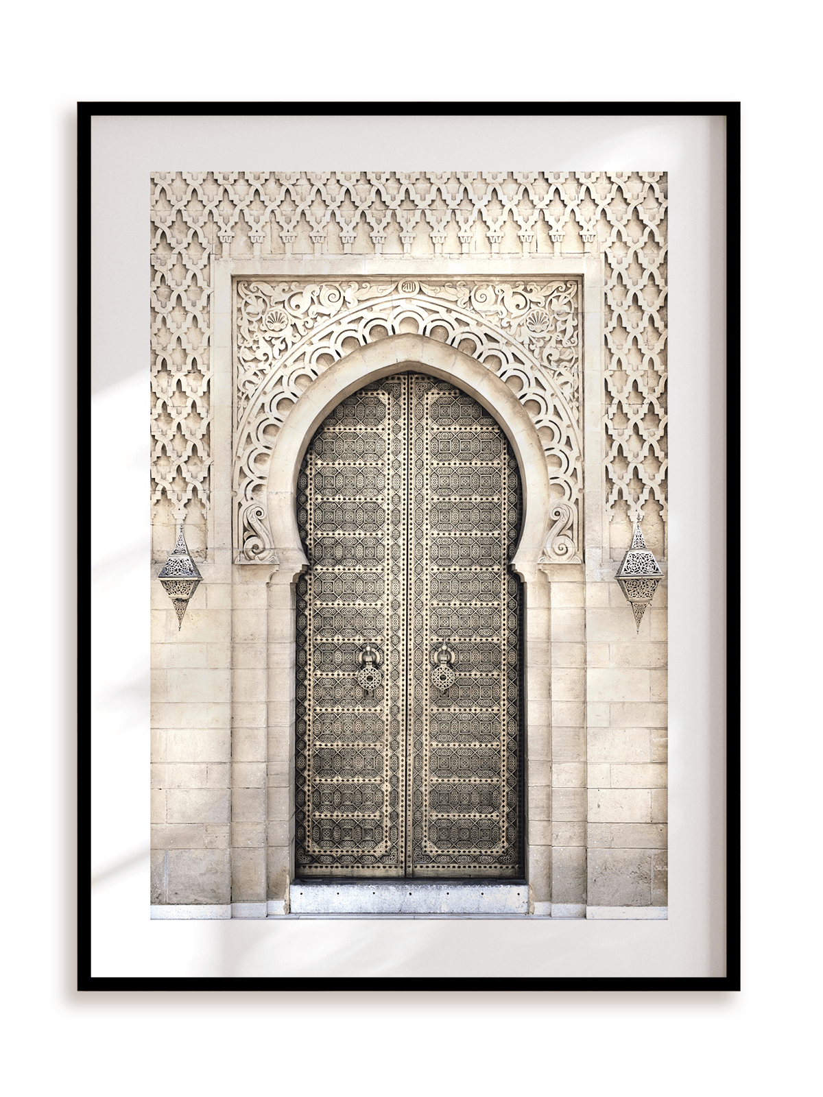 Plakat Orientalne drzwi II w ramie aluminiowej
