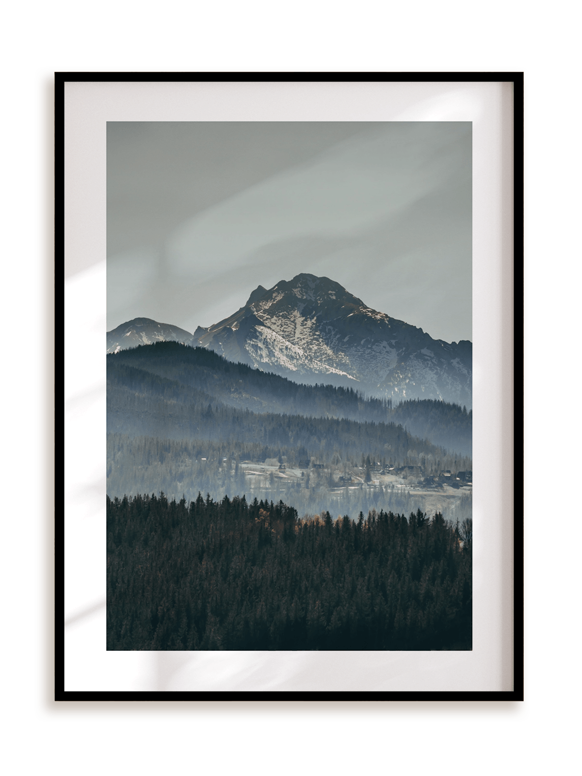 Plakat Dumne Tatry w ramie aluminiowej