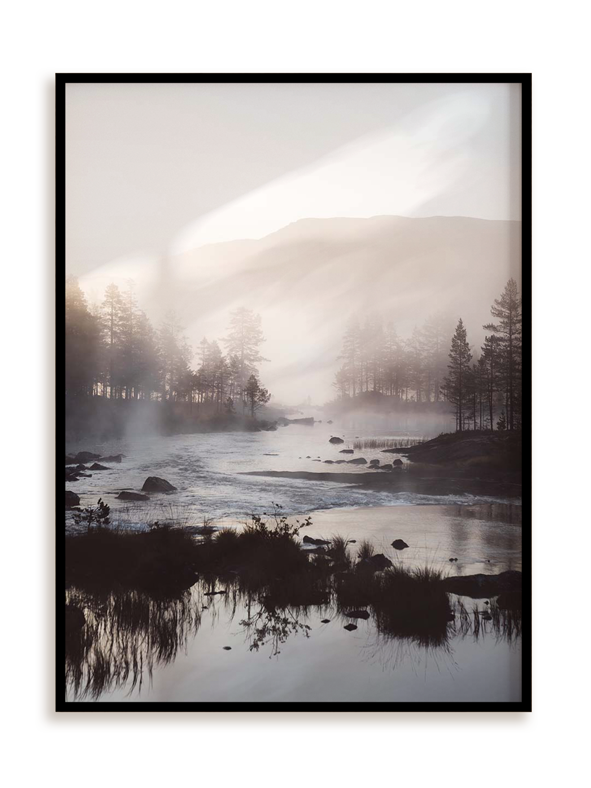 Plakat Po górach, dolinach w ramie aluminiowej