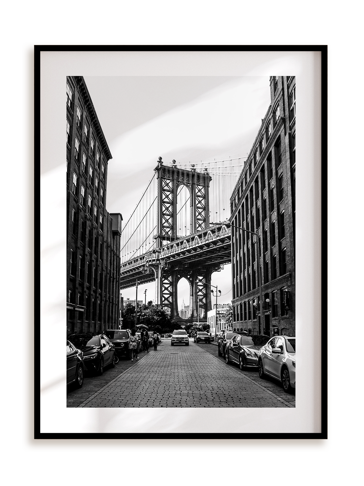 Plakat Manhattan Bridge w ramie aluminiowej