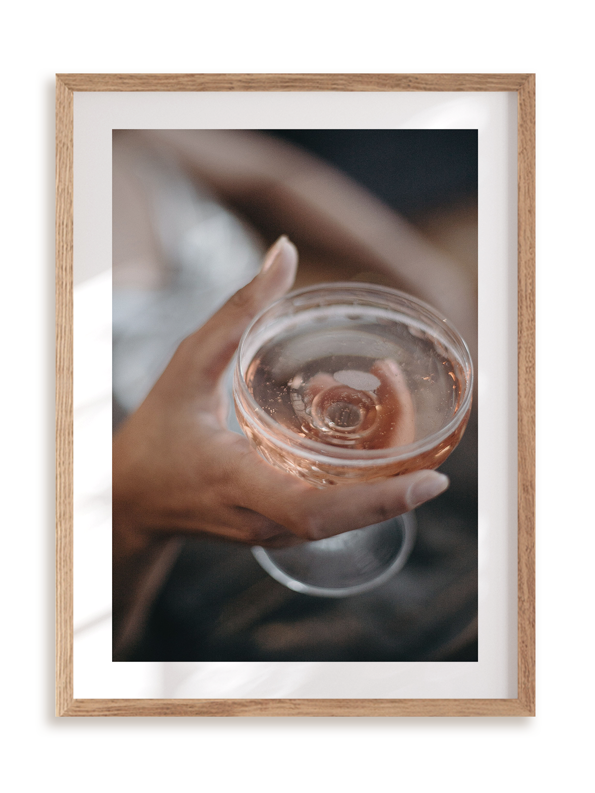 Plakat Toast w ramie drewnianej