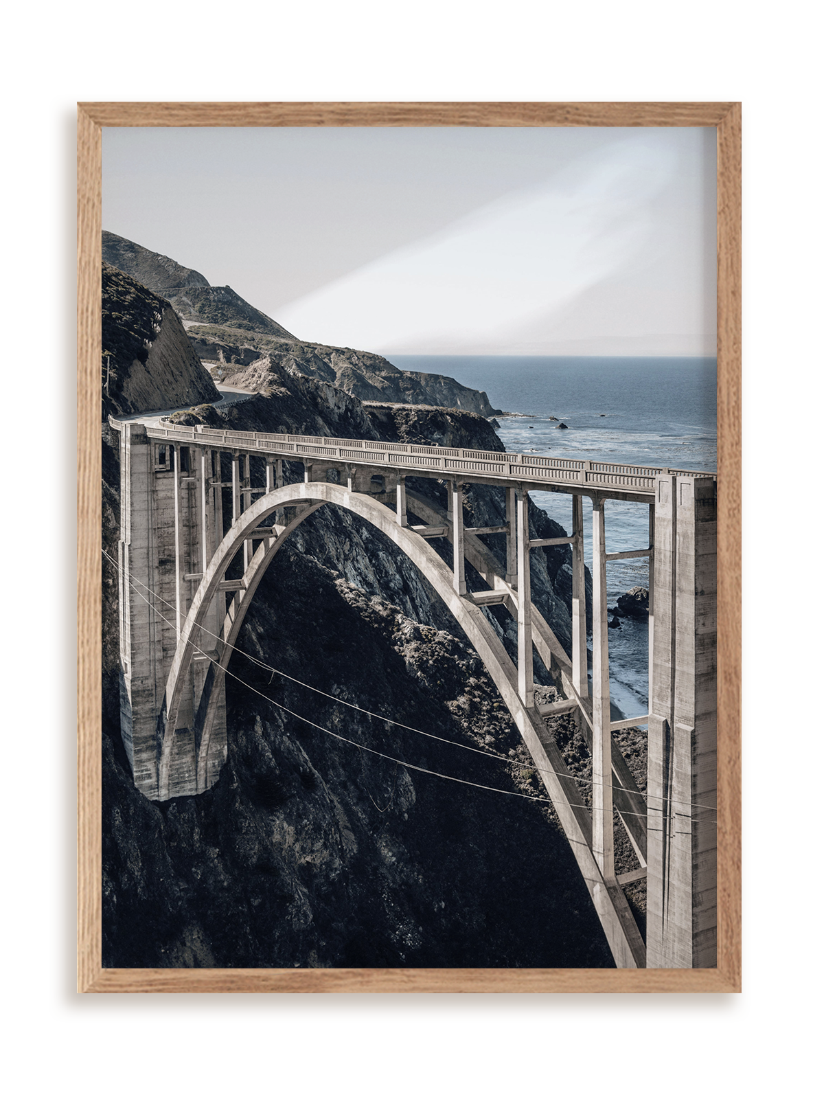 Plakat Most w Monterey w ramie drewnianej