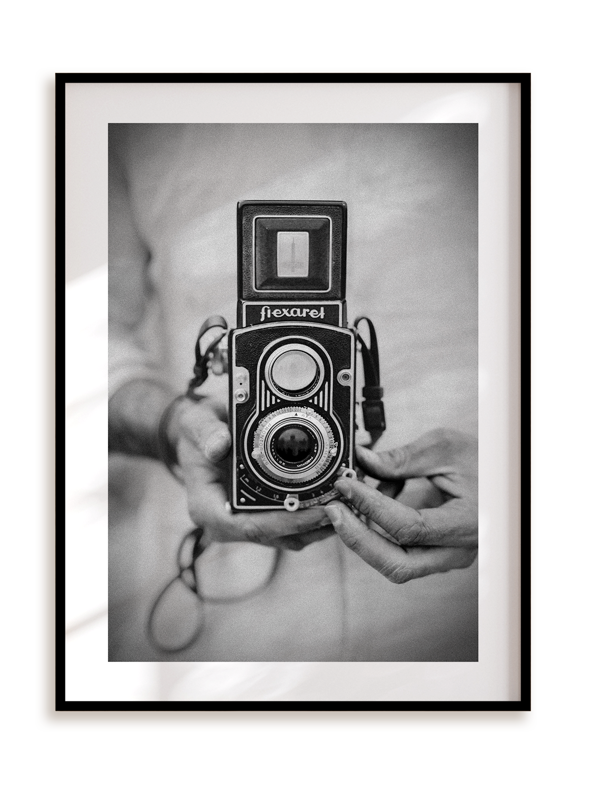 Plakat Vintage camera w ramie aluminiowej