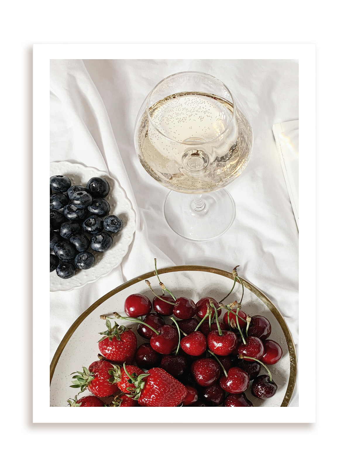 Plakat Wine and fruits bez ramy