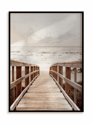 Plakat Idziemy na plażę w ramie aluminiowej