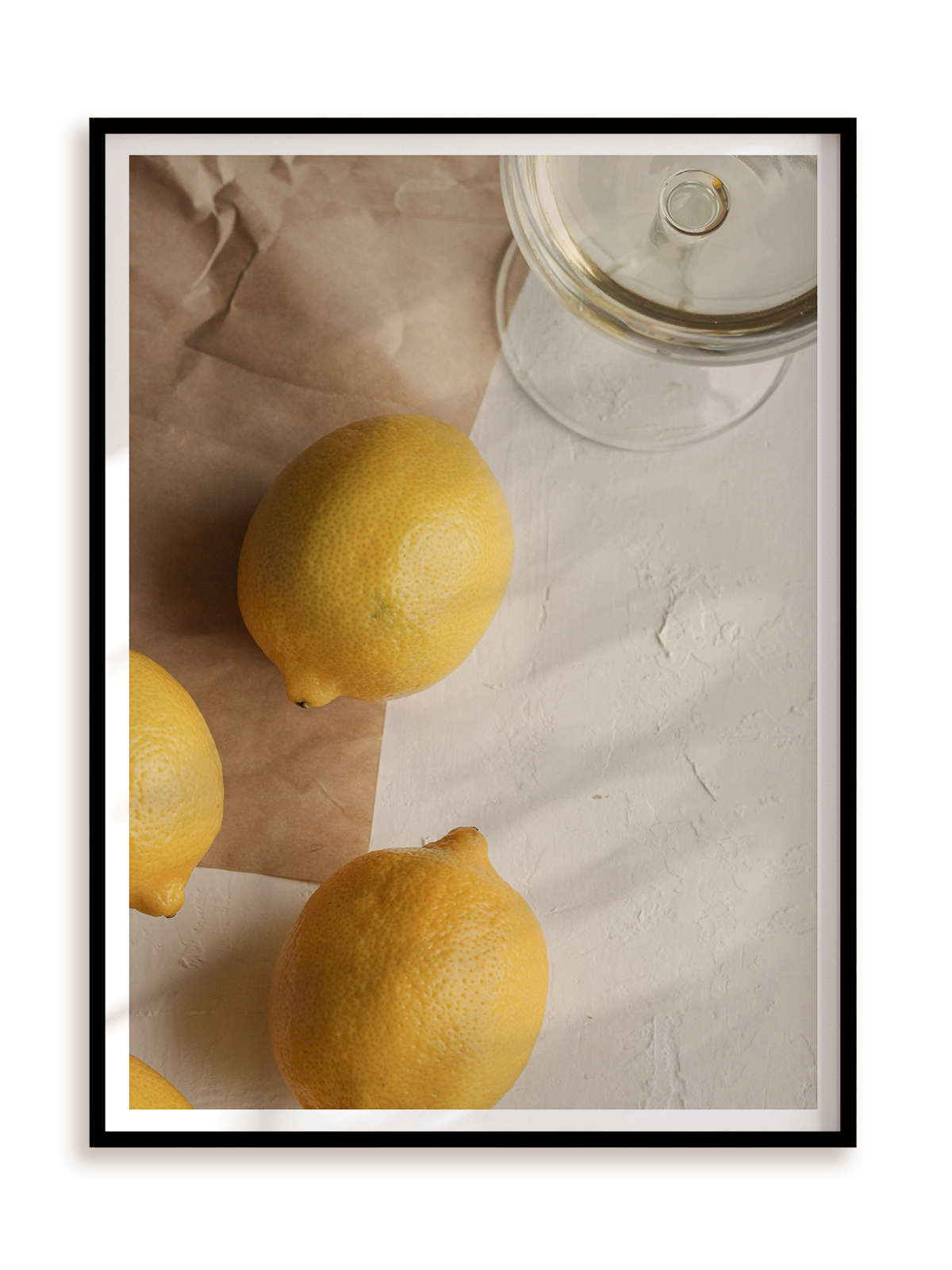 Plakat Soft lemons w ramie aluminiowej