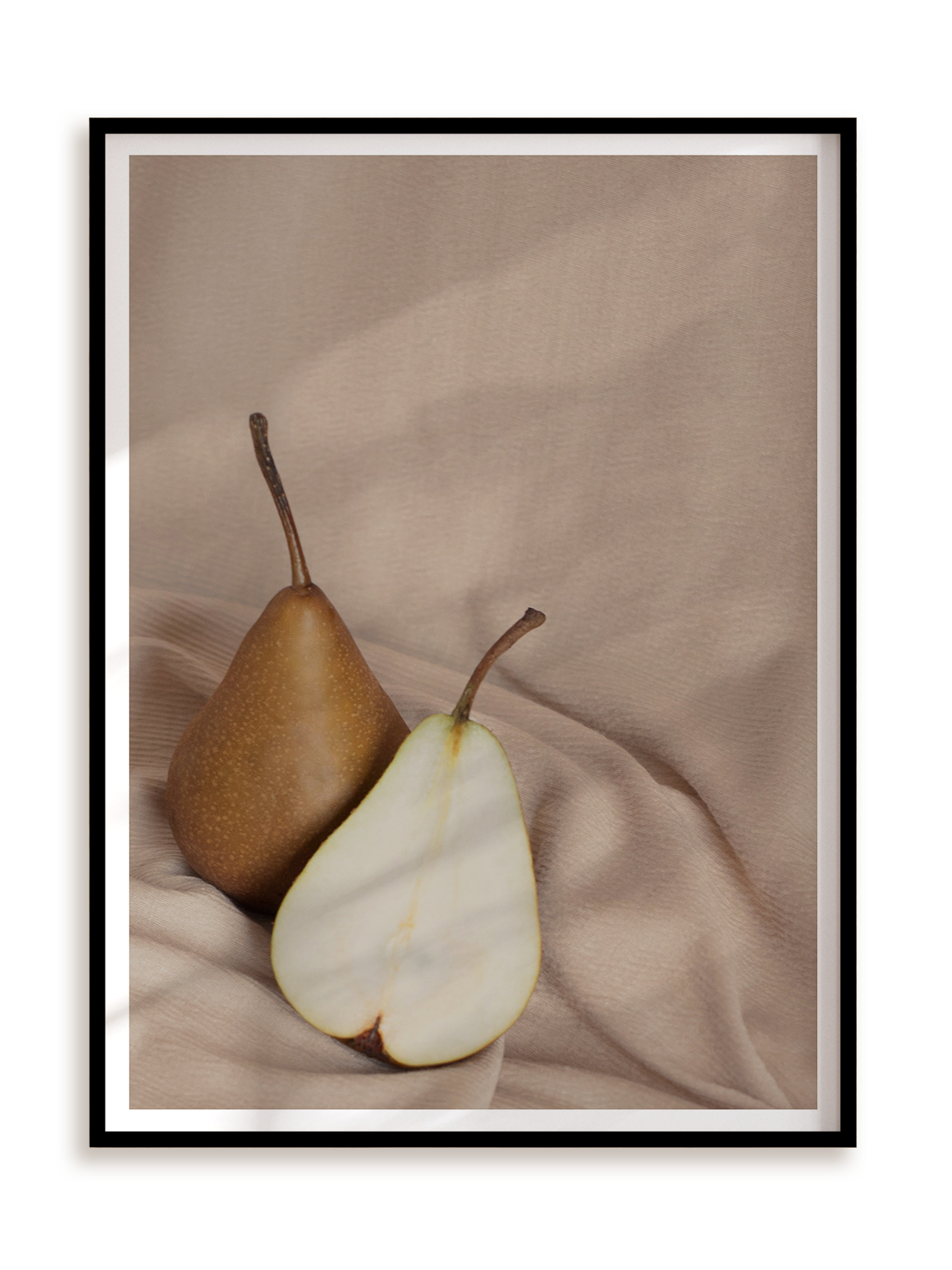Plakat Soft pears w ramie aluminiowej