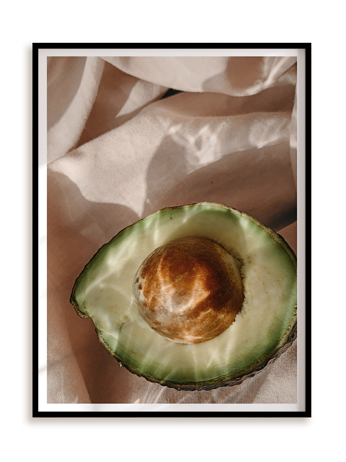Plakat Soft avocado w ramie aluminiowej