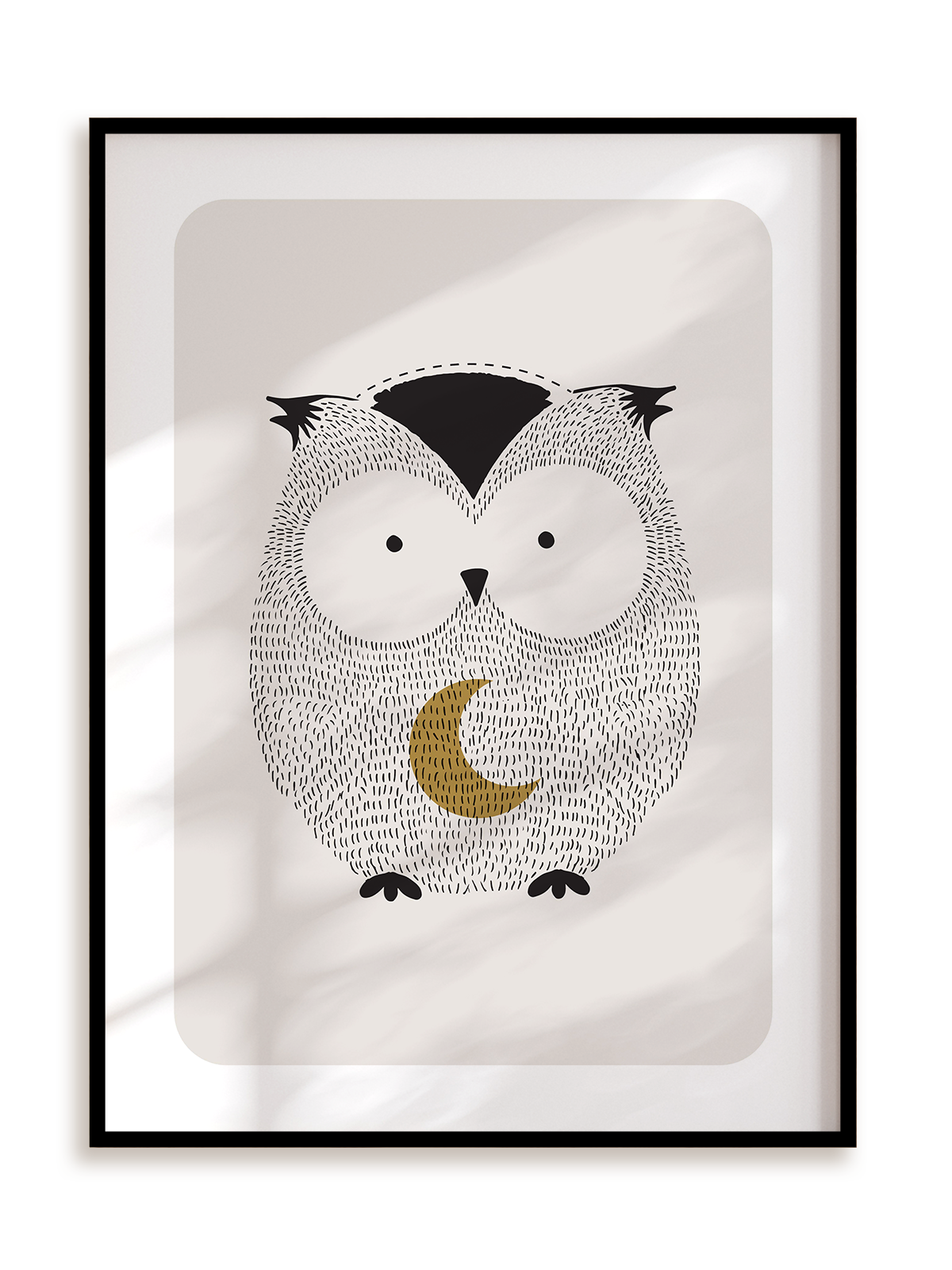 Plakat Sówka w ramie aluminiowej