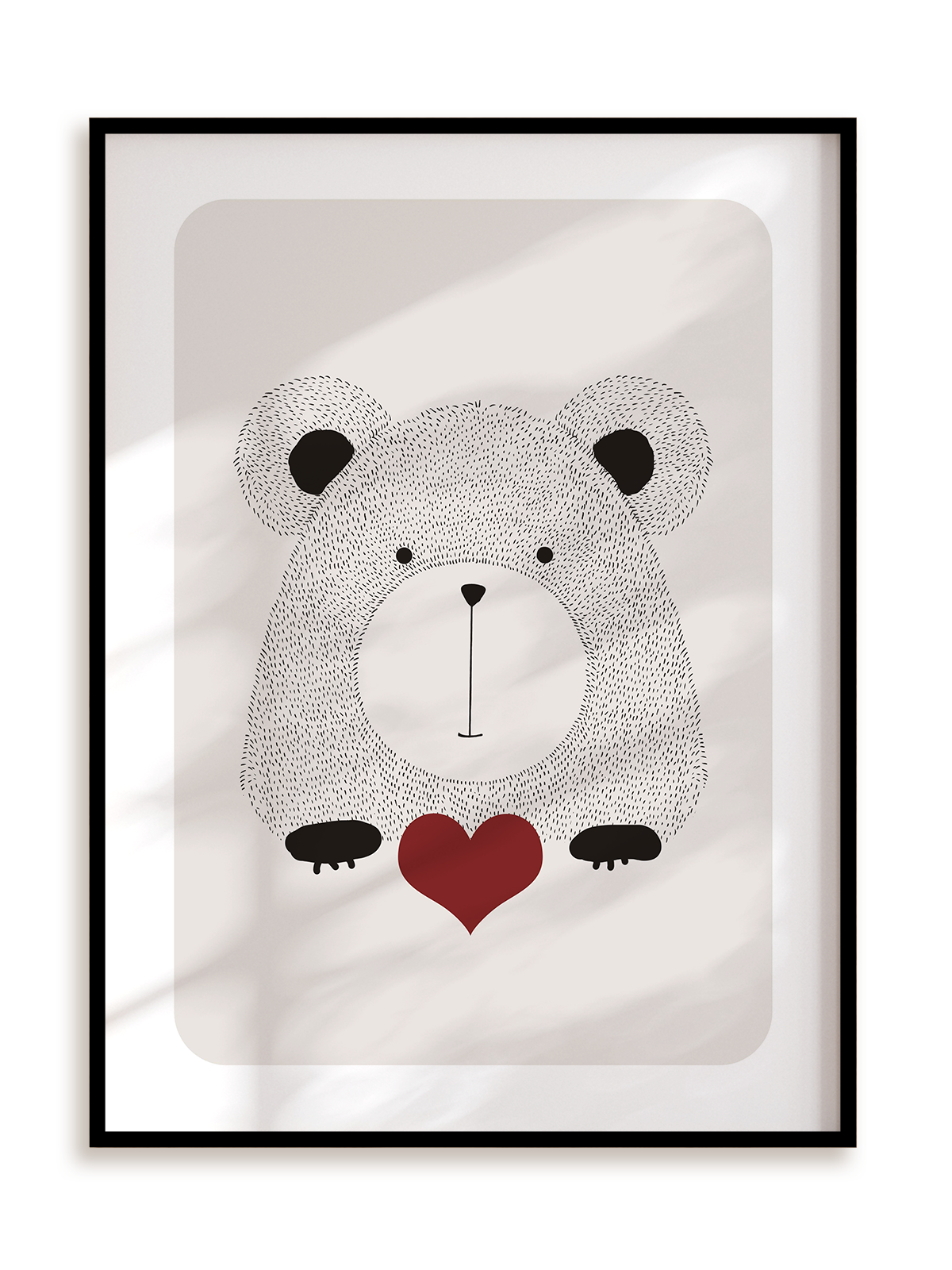 Plakat Misio w ramie aluminiowej