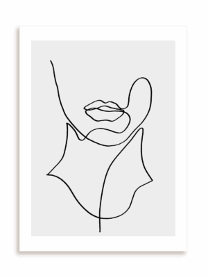 Plakat Pisana linią bez ramy