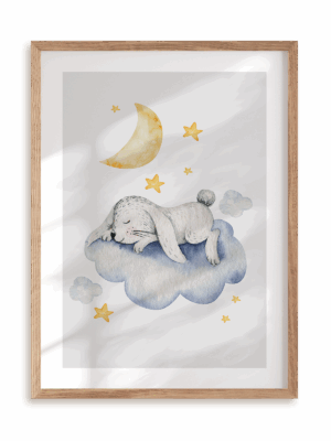Plakat Nie budźmy maleństwa w ramie drewnianej