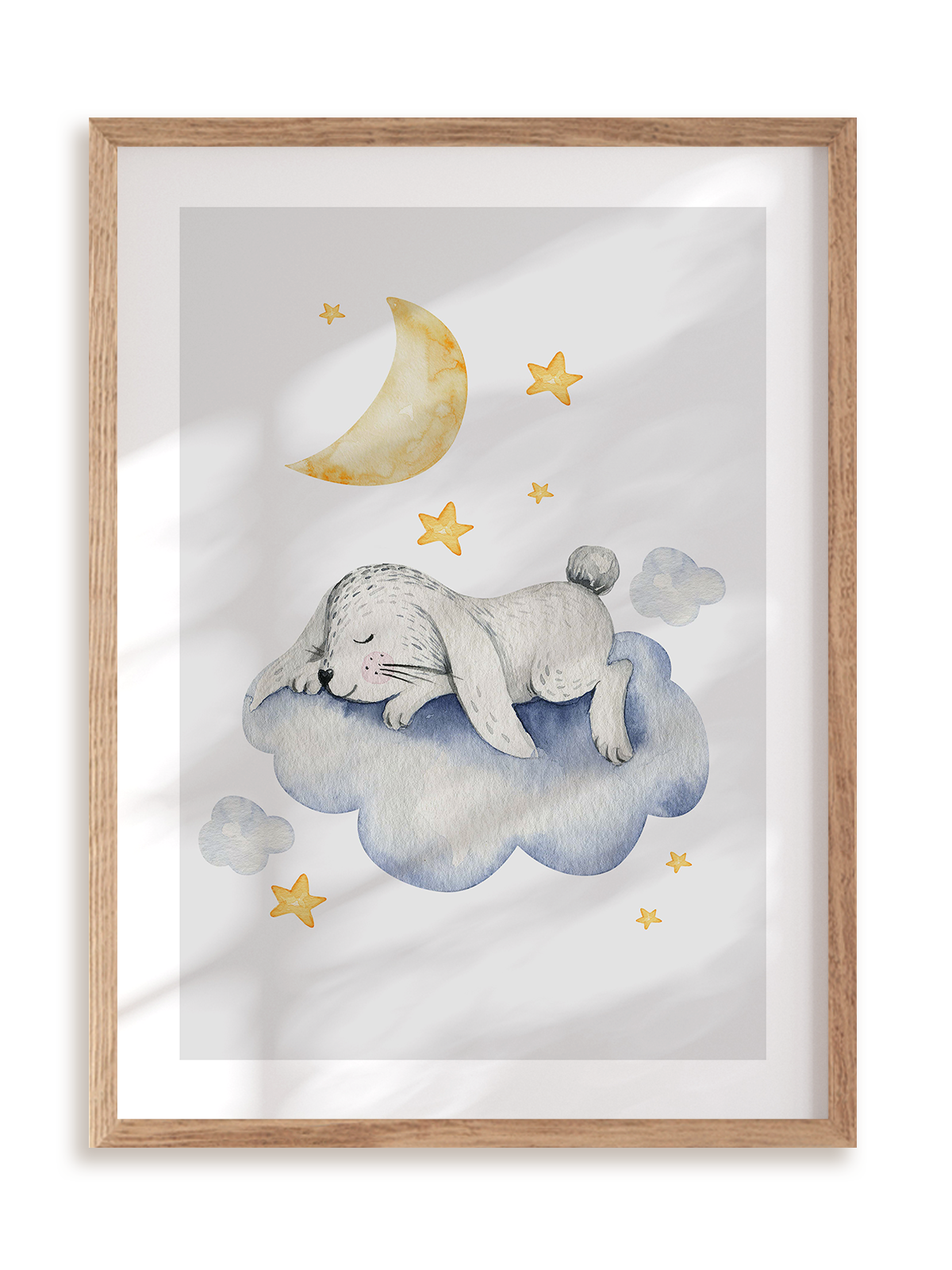 Plakat Nie budźmy maleństwa w ramie drewnianej