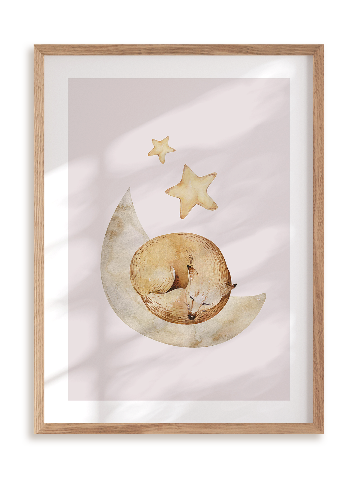 Plakat Lisie sny w ramie drewnianej