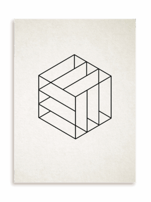 Plakat Geometryczna łamigłówka bez ramy