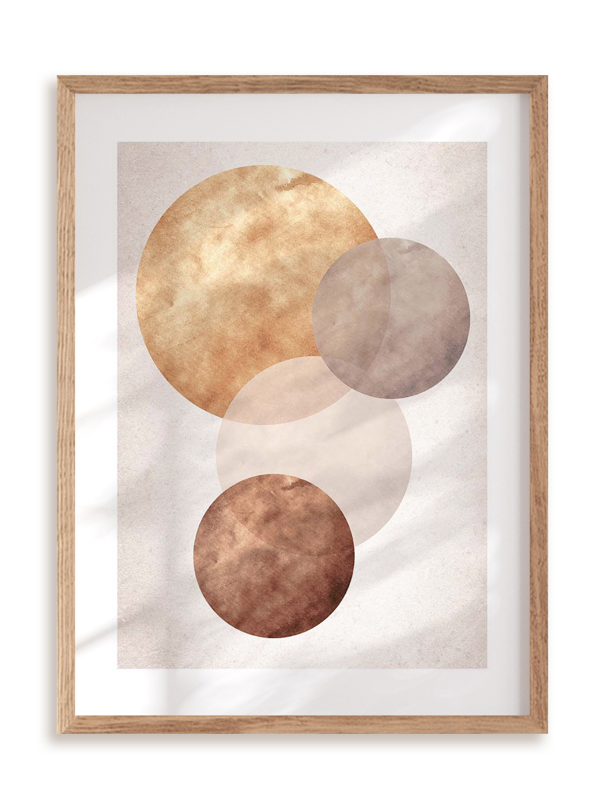 Plakat Subtelna geometria I w ramie drewnianej
