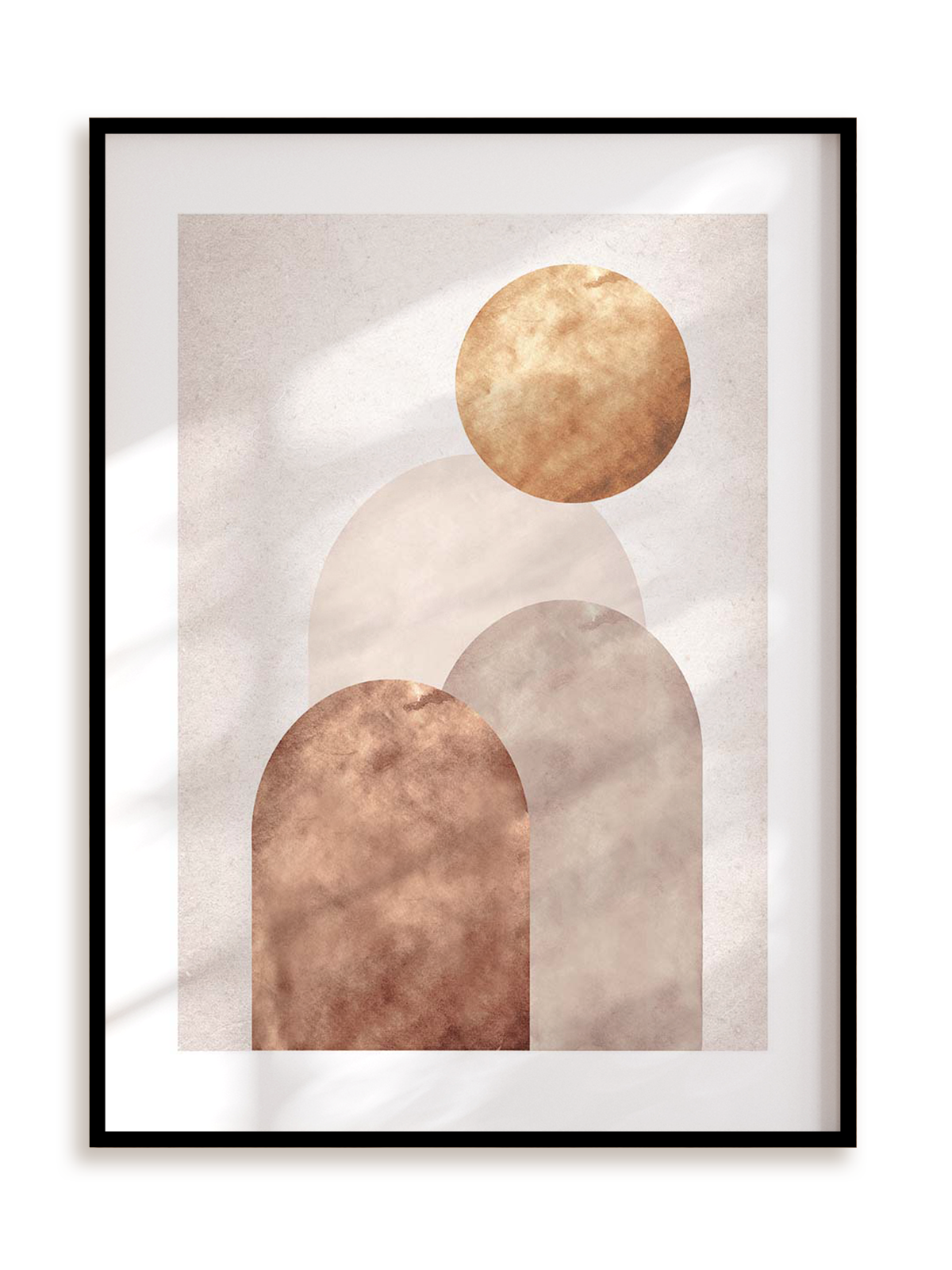 Plakat Subtelna geometria II w ramie aluminiowej