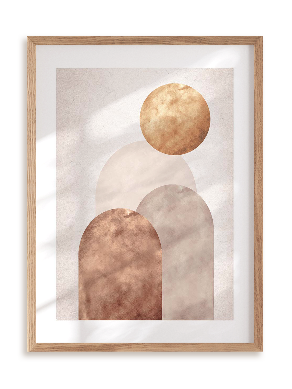 Plakat Subtelna geometria II w ramie drewnianej