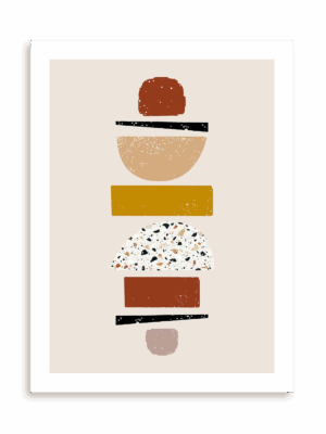 Plakat Terrazzo figure bez ramy
