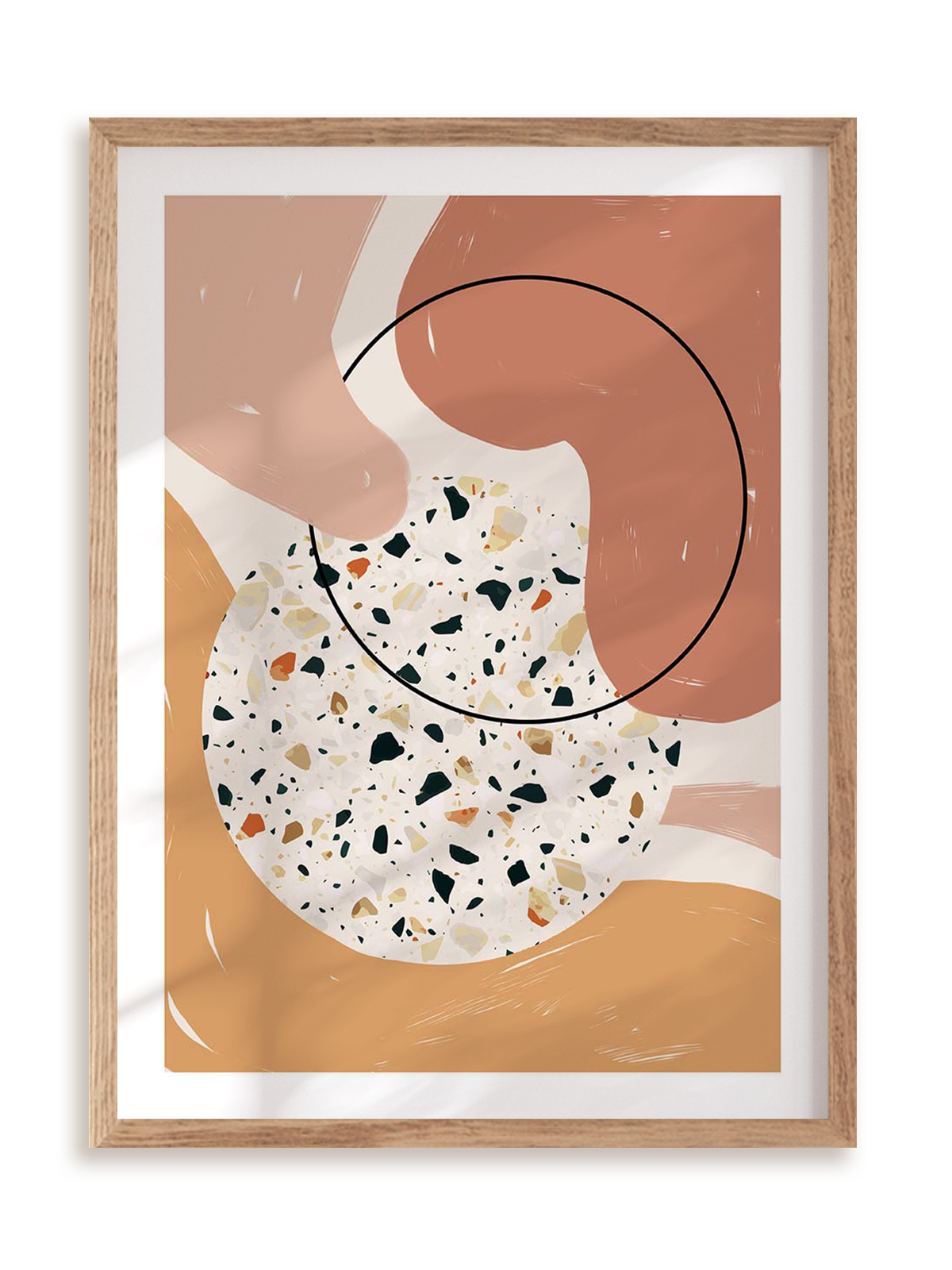 Plakat Terrazzo scene w ramie drewnianej