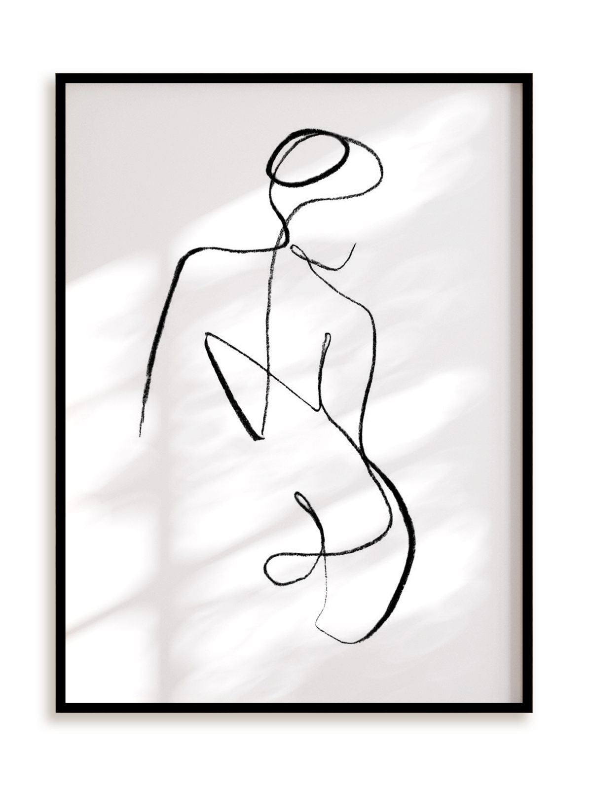 Plakat Poza II w ramie aluminiowej