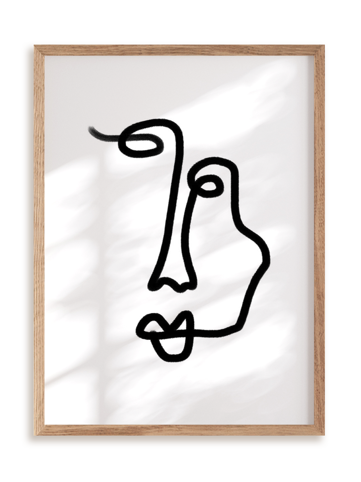 Plakat Twarz Nr 1 w ramie drewnianej