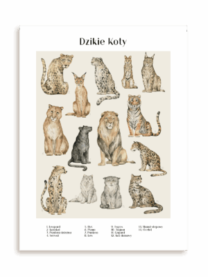 Plakat Dzikie koty bez ramy