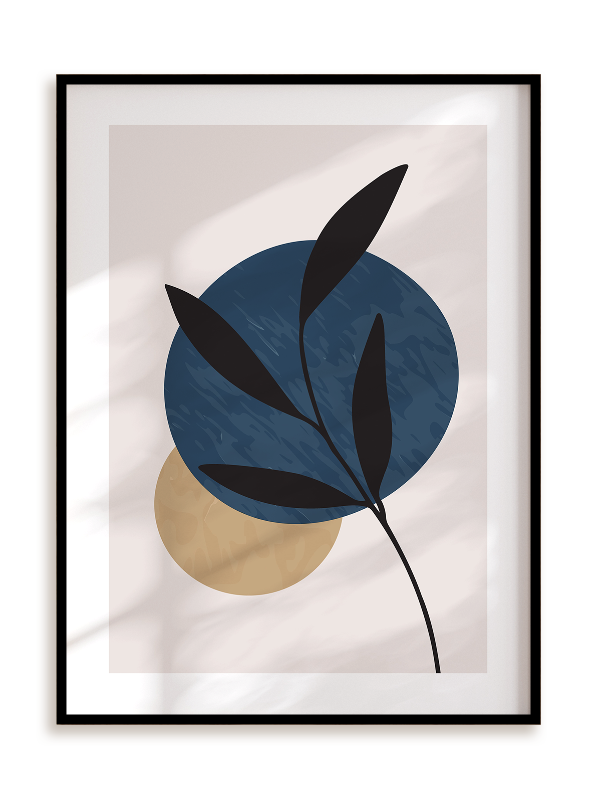 Plakat Roślinna grafika I w ramie aluminiowej