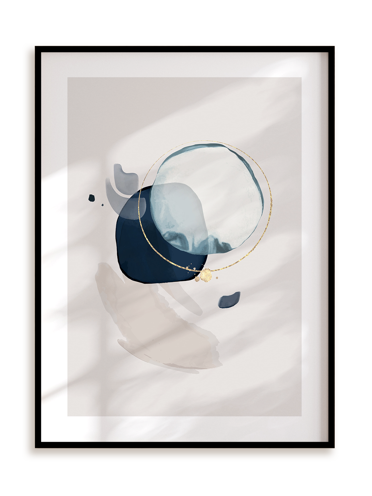 Plakat Krople abstrakcji w ramie aluminiowej