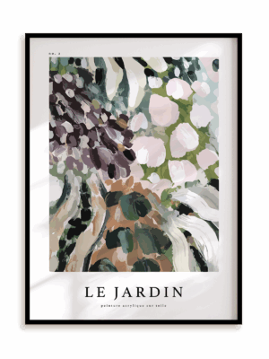 Plakat Le Jardin II w ramie aluminiowej