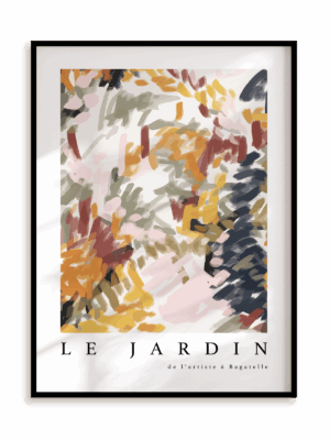 Plakat Le Jardin Colors w ramie aluminiowej