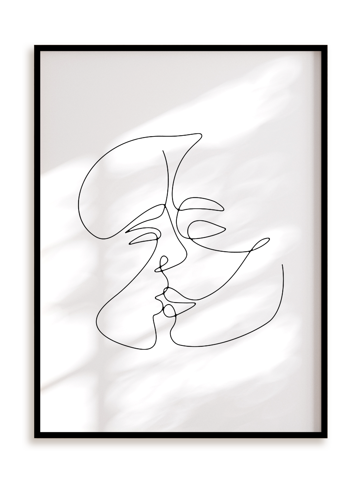 Plakat The Kiss w ramie aluminiowej