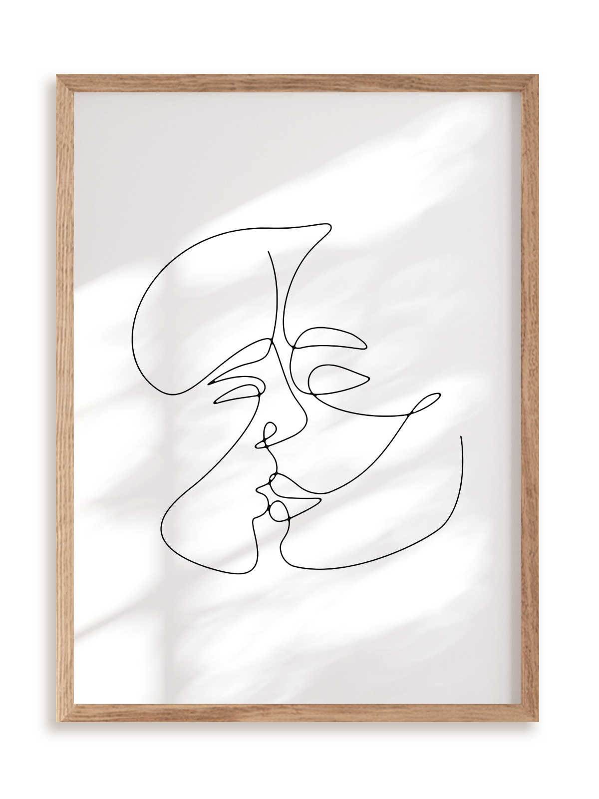 Plakat The Kiss w ramie drewnianej