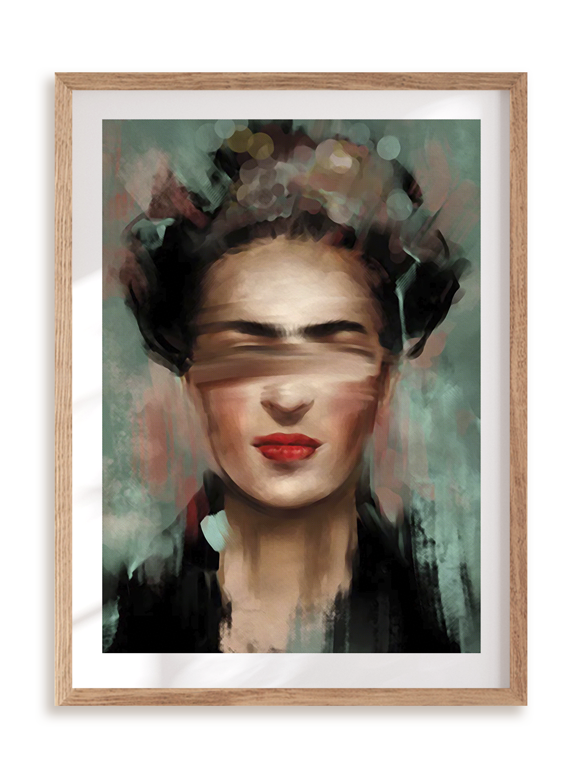 Plakat Frida - Portret w ramie drewnianej