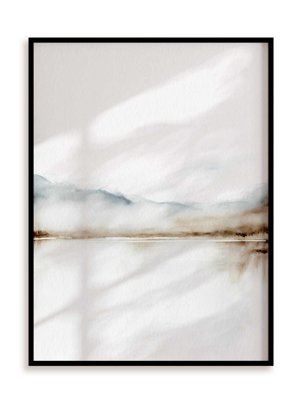 Plakat Akwarelowy horyzont w ramie aluminiowej