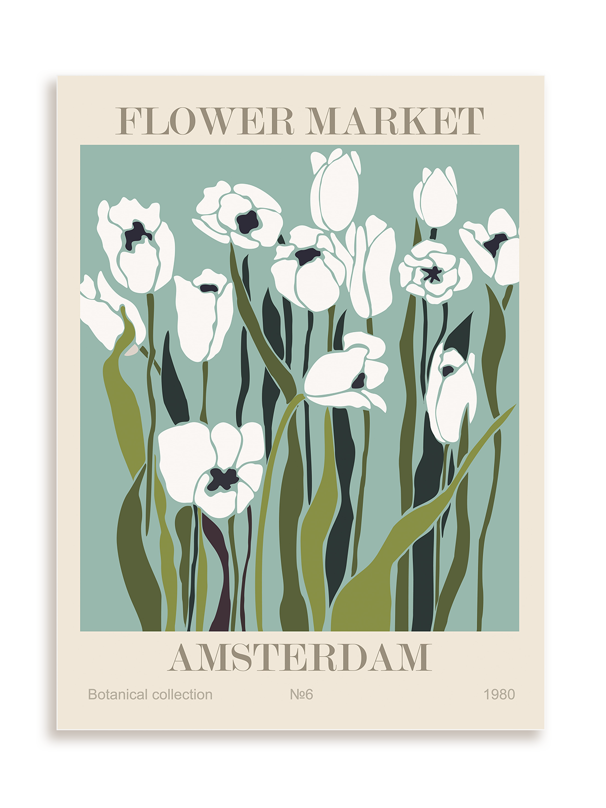 Plakat Flower market: Amsterdam bez ramy