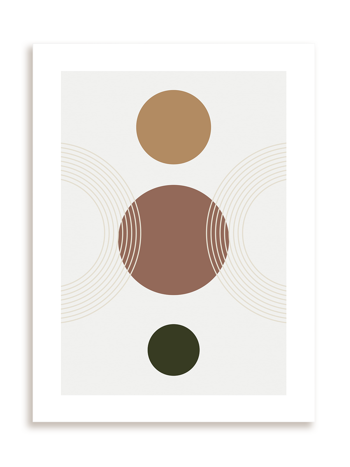 Plakat Mid century modern style bez ramy