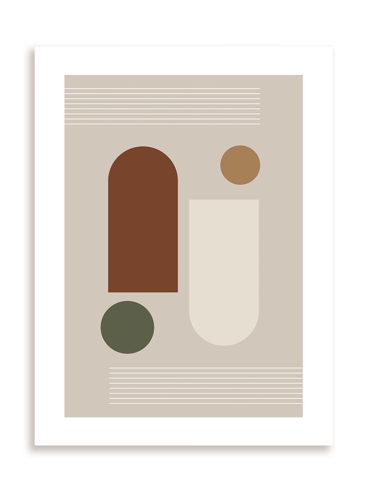 Plakat Mid century modern style III bez ramy