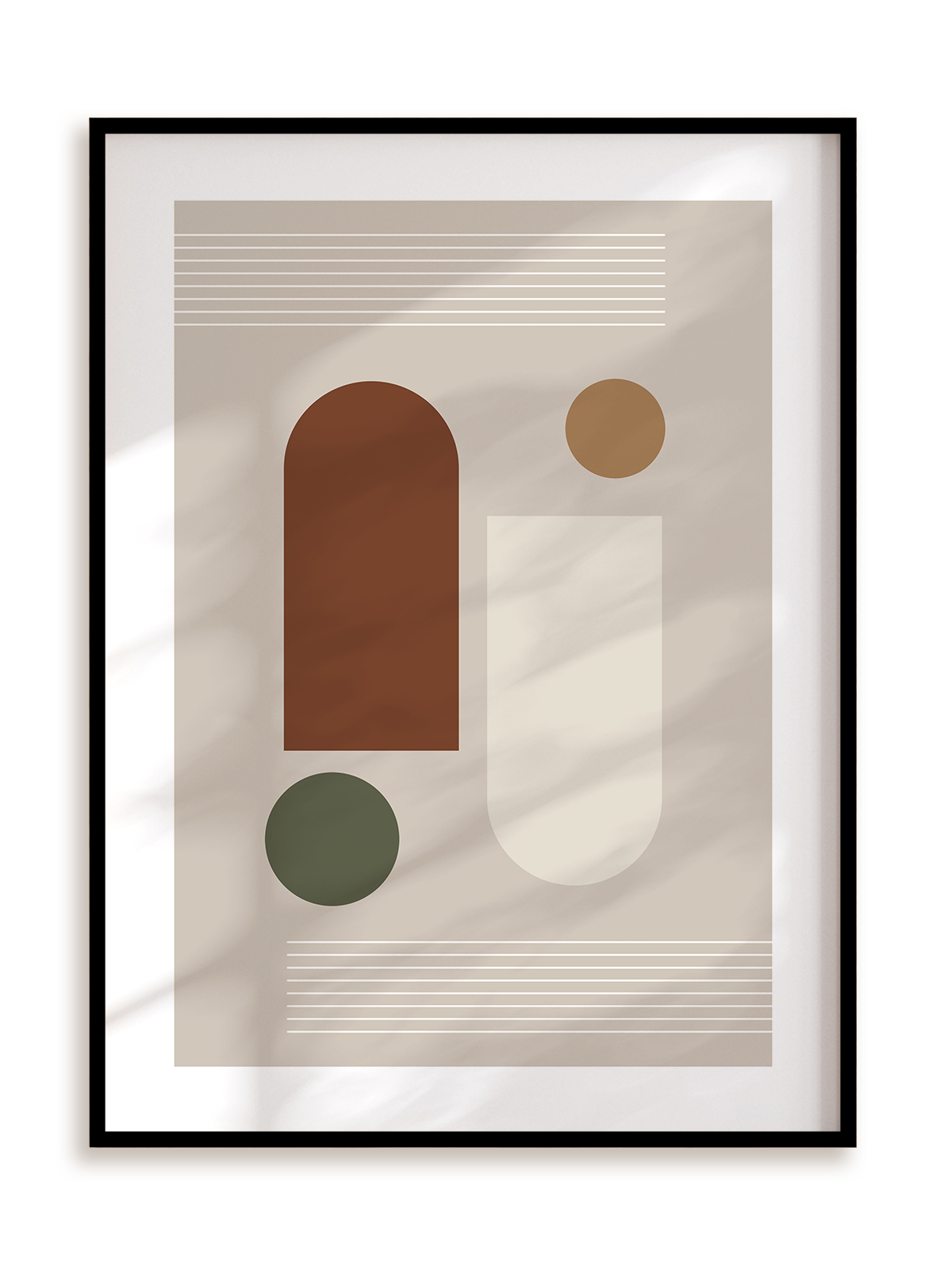 Plakat Mid century modern style III w ramie aluminiowej