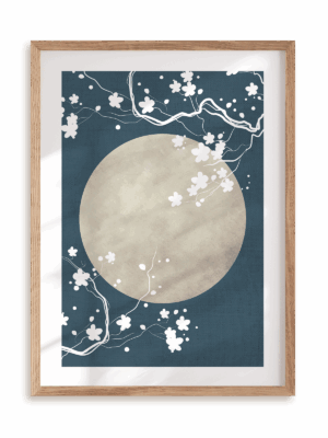 Plakat Midnight in Japan w ramie drewnianej
