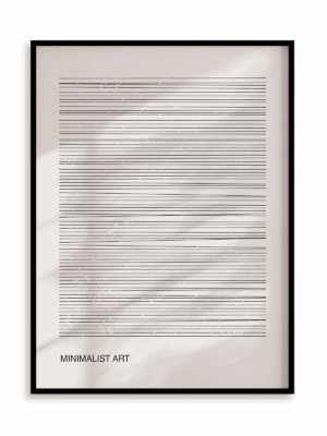 Plakat Minimalist art II w ramie aluminiowej