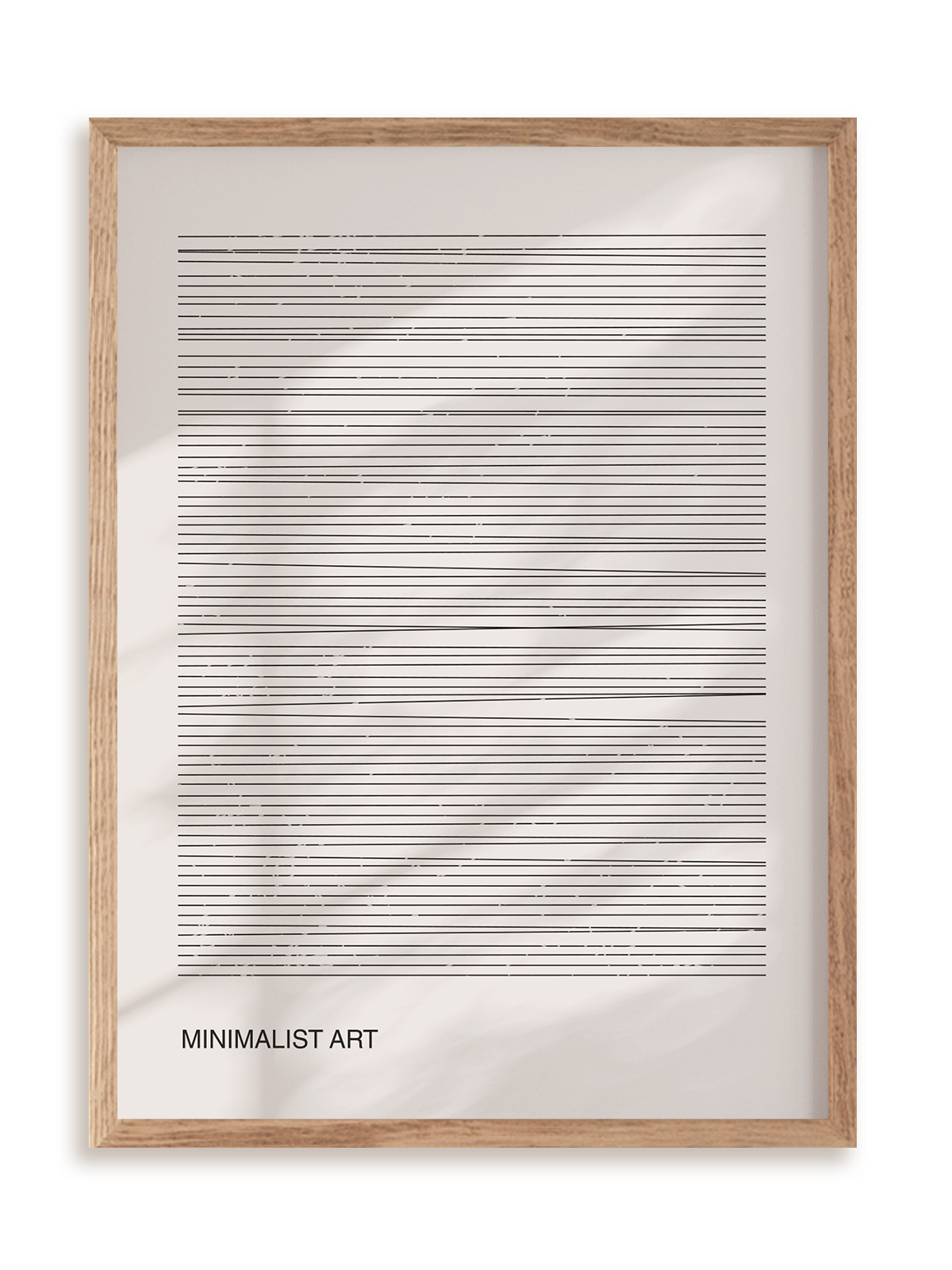 Plakat Minimalist art II w ramie drewnianej