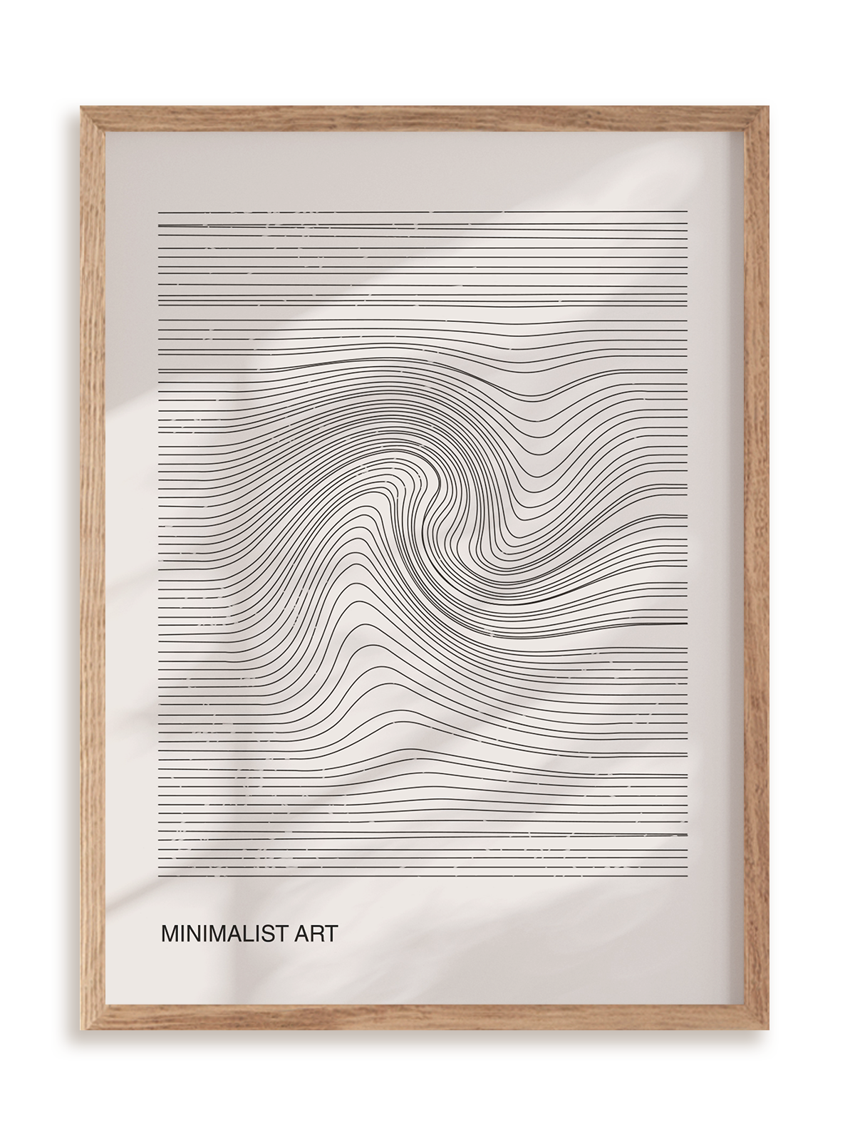 Plakat Minimalist art III w ramie drewnianej