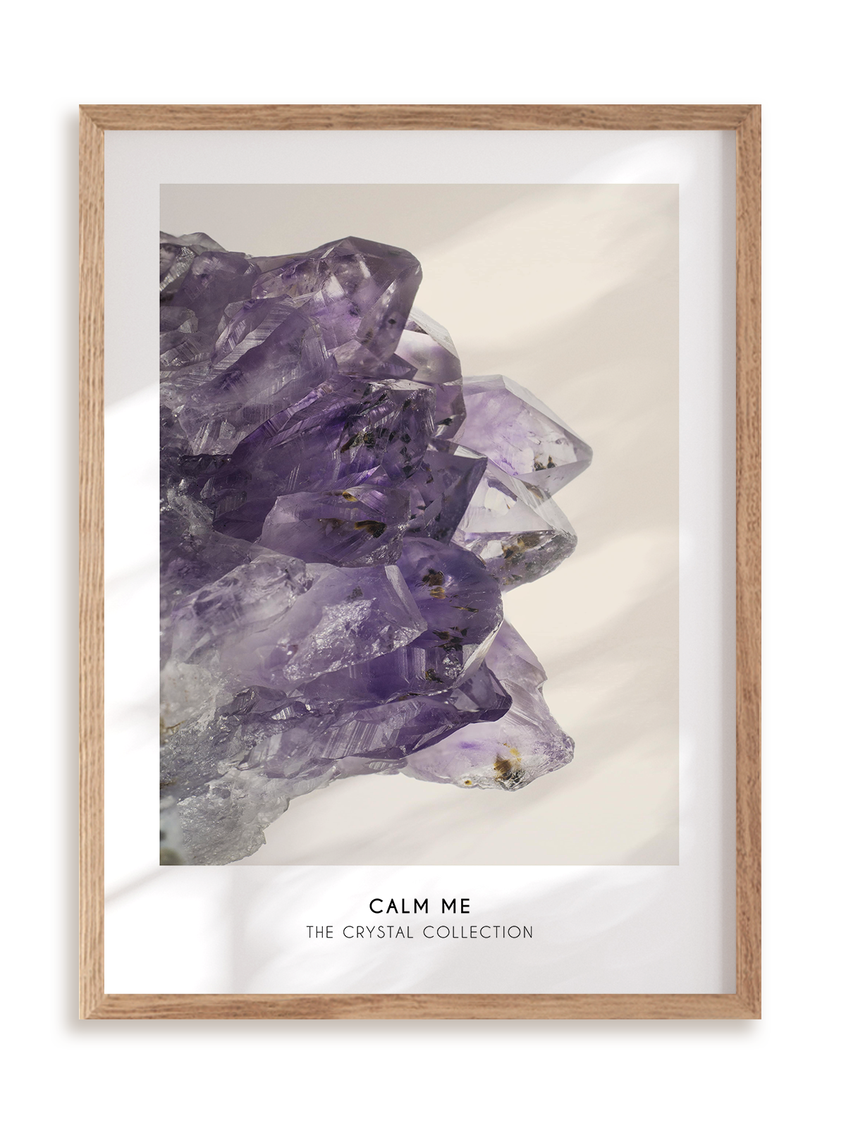 Plakat Crystal collection w ramie drewnianej