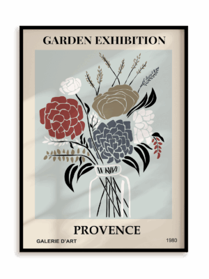 Plakat Garden exhibition: Provence w ramie aluminiowej