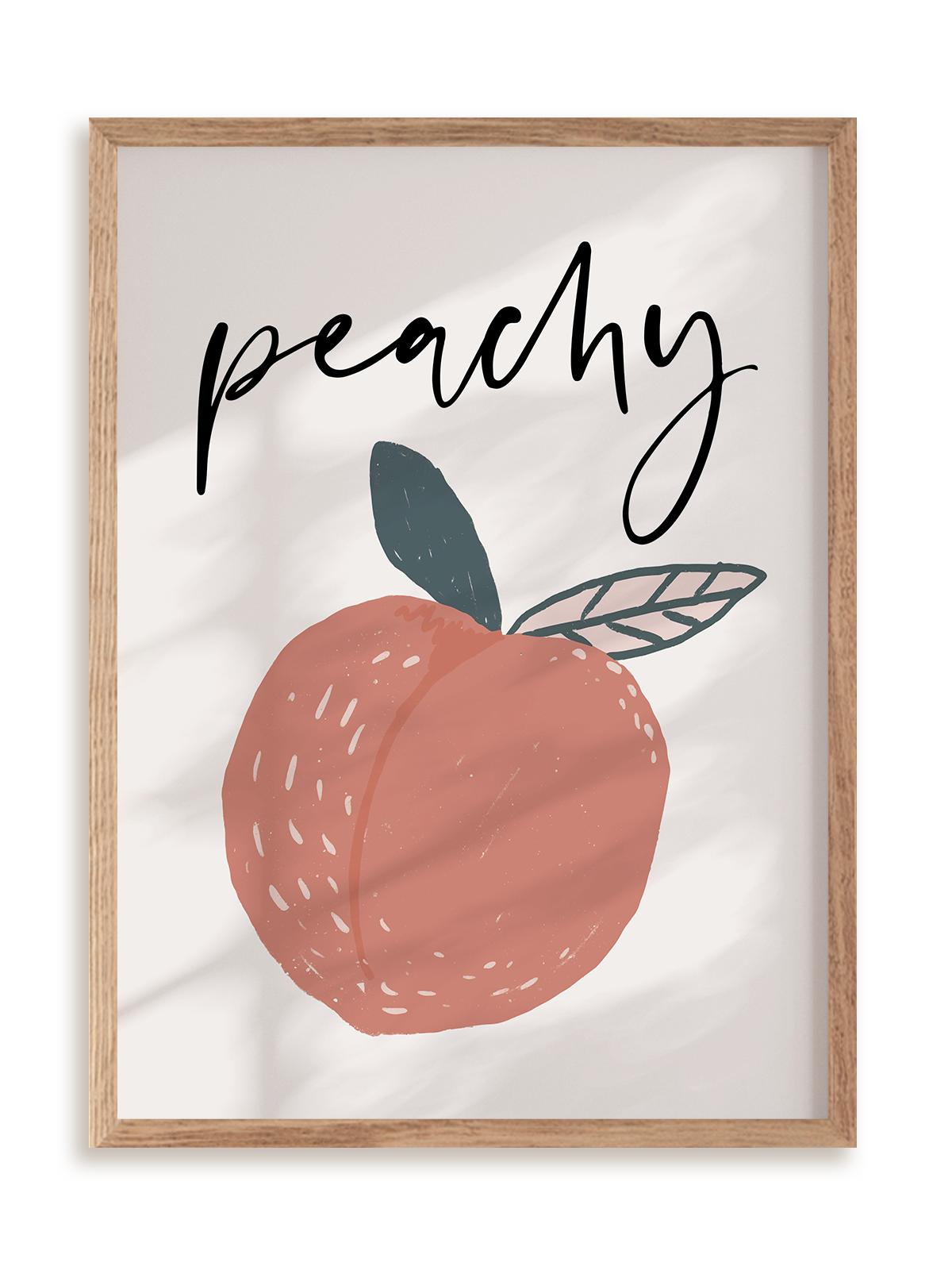 Plakat Peachy w ramie drewnianej