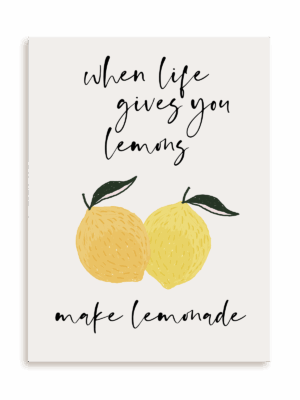 Plakat Make lemonade bez ramy