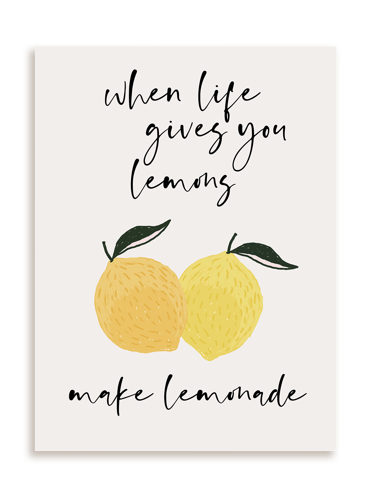 Plakat Make lemonade bez ramy